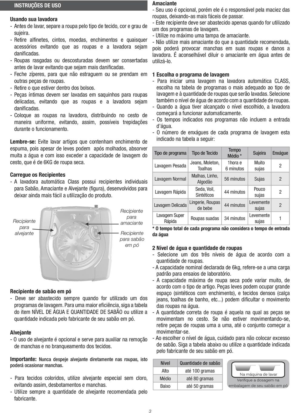 - Roupas rasgadas ou descosturadas devem ser consertadas antes de lavar evitando que sejam mais danificadas. - Feche zíperes, para que não estraguem ou se prendam em outras peças de roupas.