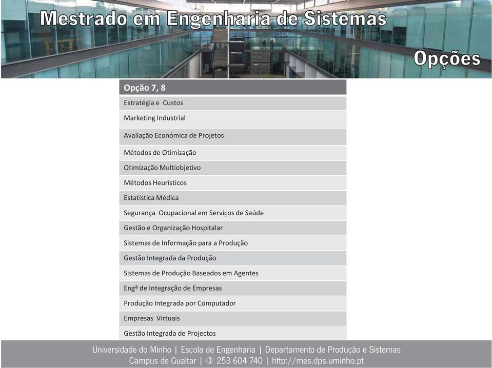 Hospitalar Sistemas de Informação para a Produção Gestão Integrada da Produção Sistemas de Produção Baseados em