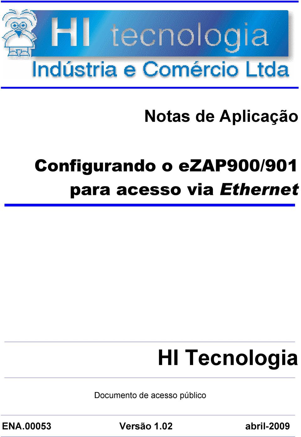 HI Tecnologia Documento de acesso