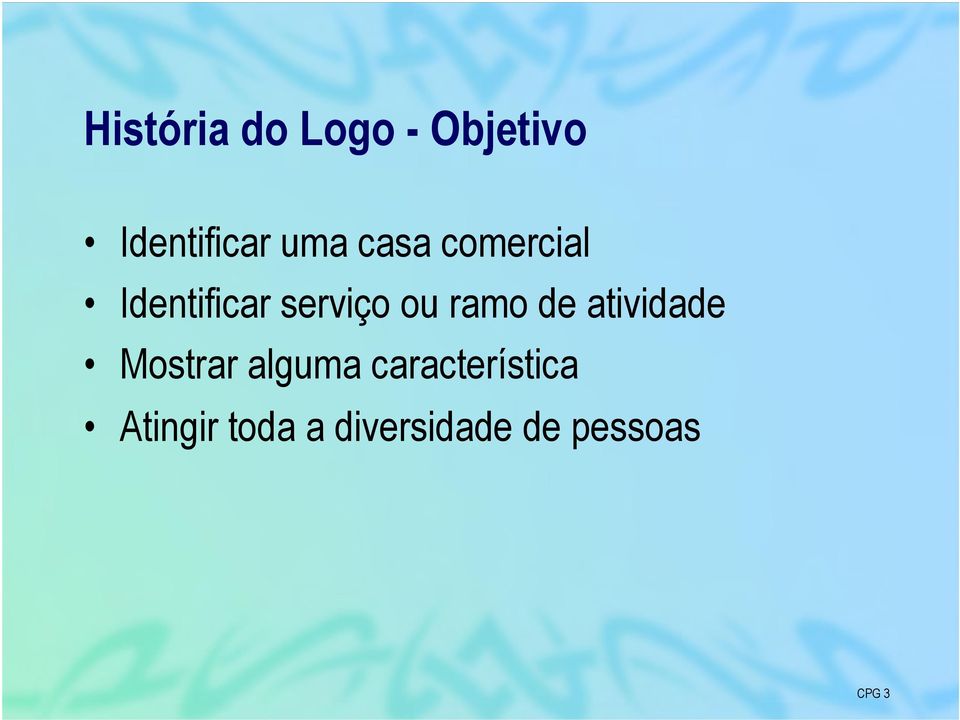 de atividade Mostrar alguma característica