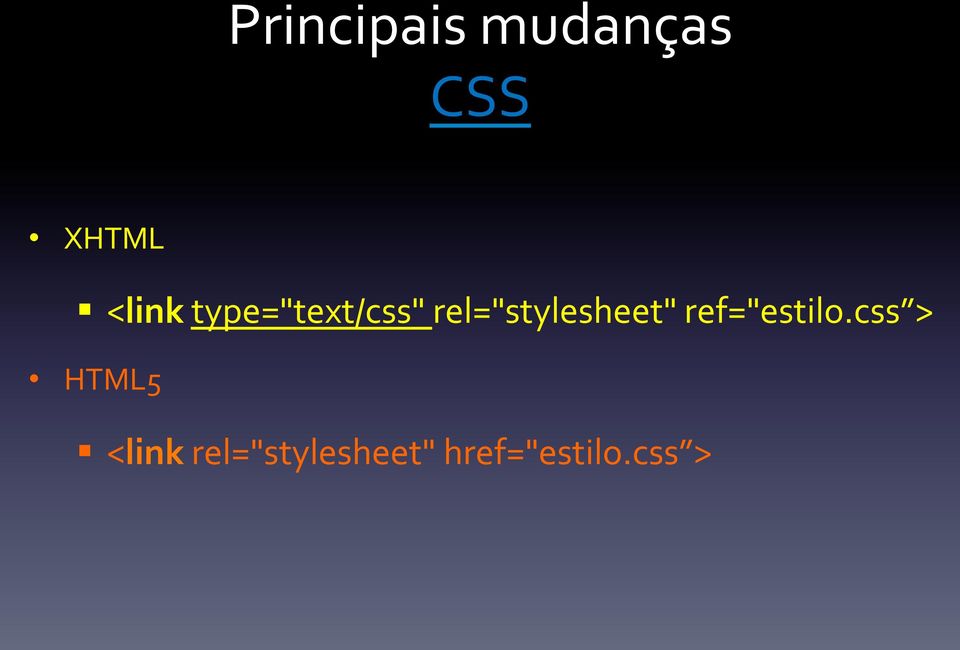 rel="stylesheet" ref="estilo.