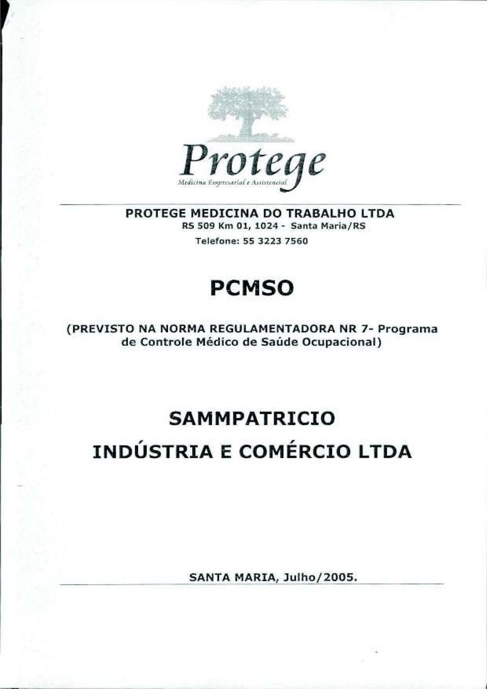 REGULAMENTADORA NR]- Programa de Controle Médico de Saúde