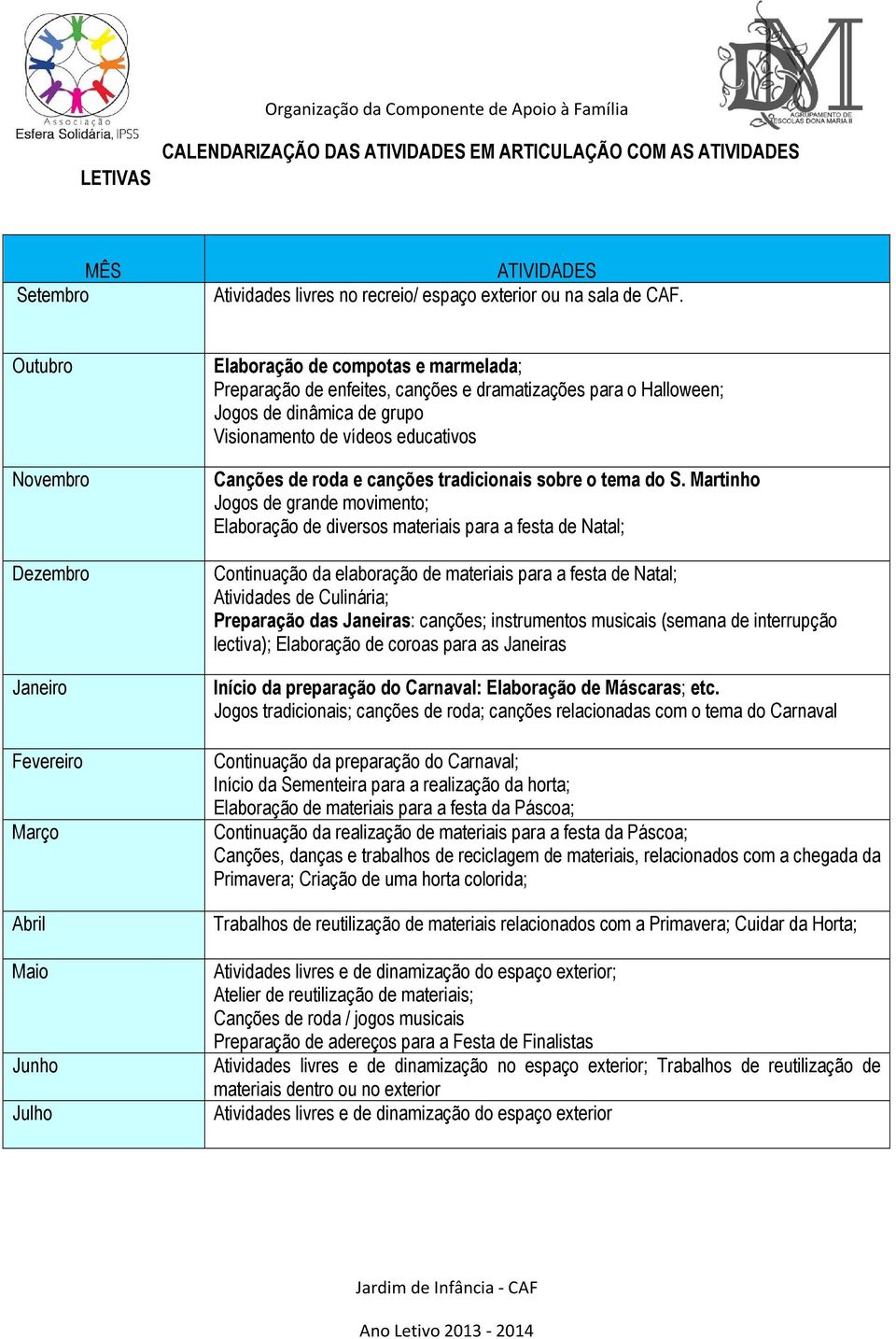 grupo Visionamento de vídeos educativos Canções de roda e canções tradicionais sobre o tema do S.