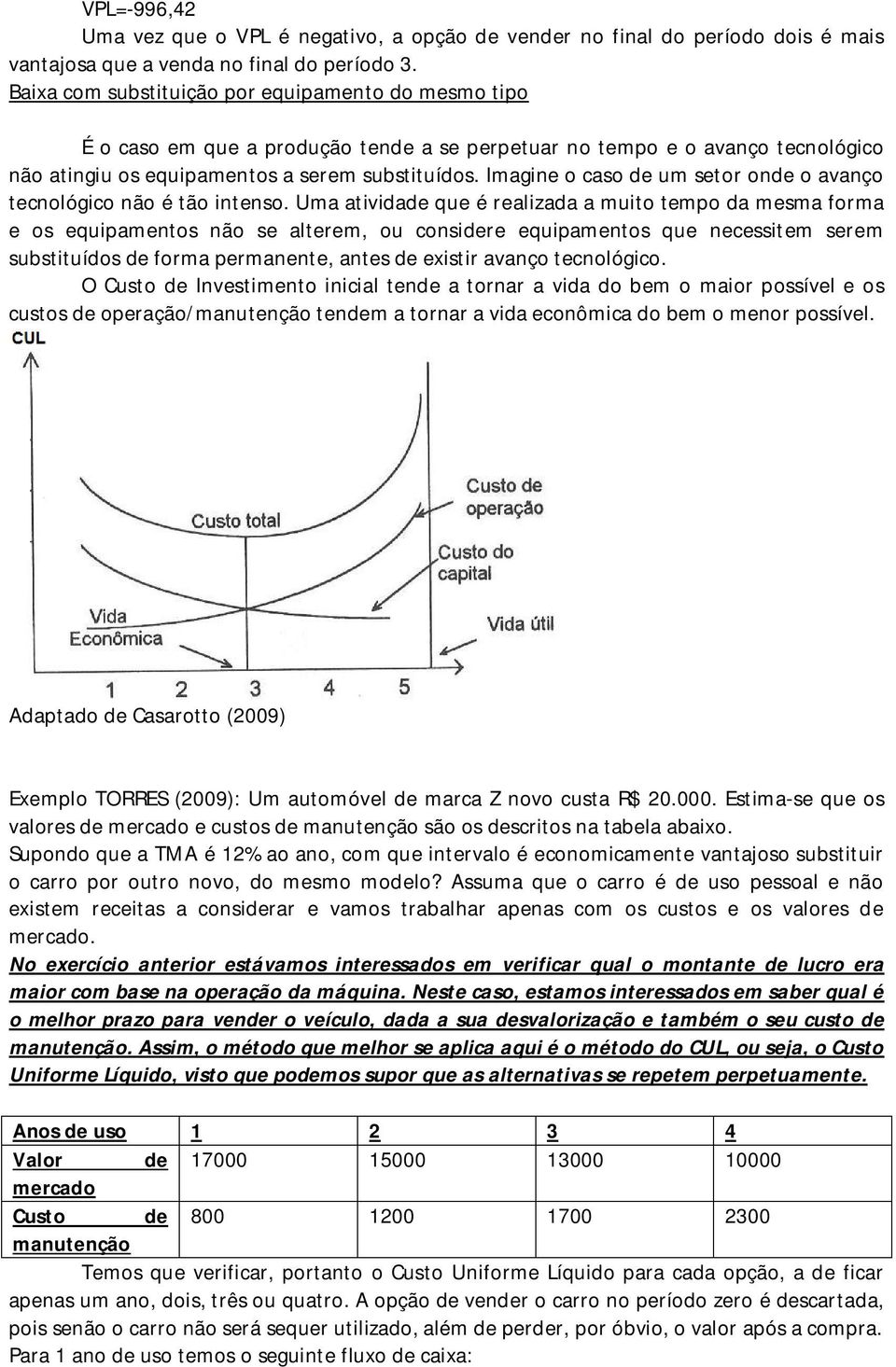 Imagine o caso de um setor onde o avanço tecnológico não é tão intenso.