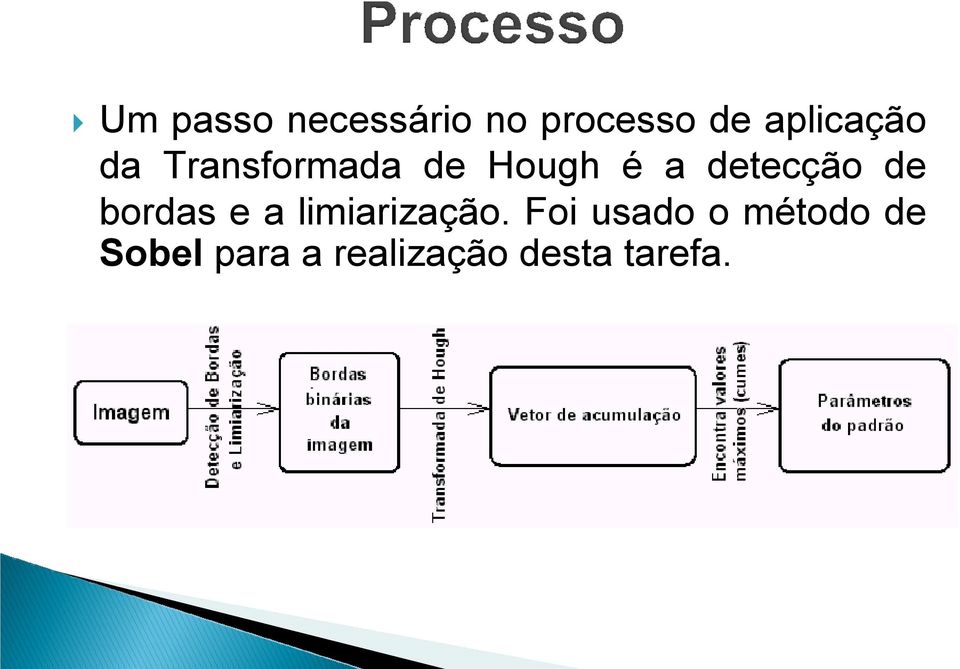 detecção de bordas e a limiarização.