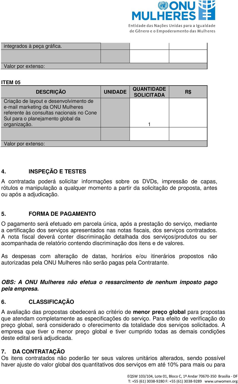 adjudicação. 5.