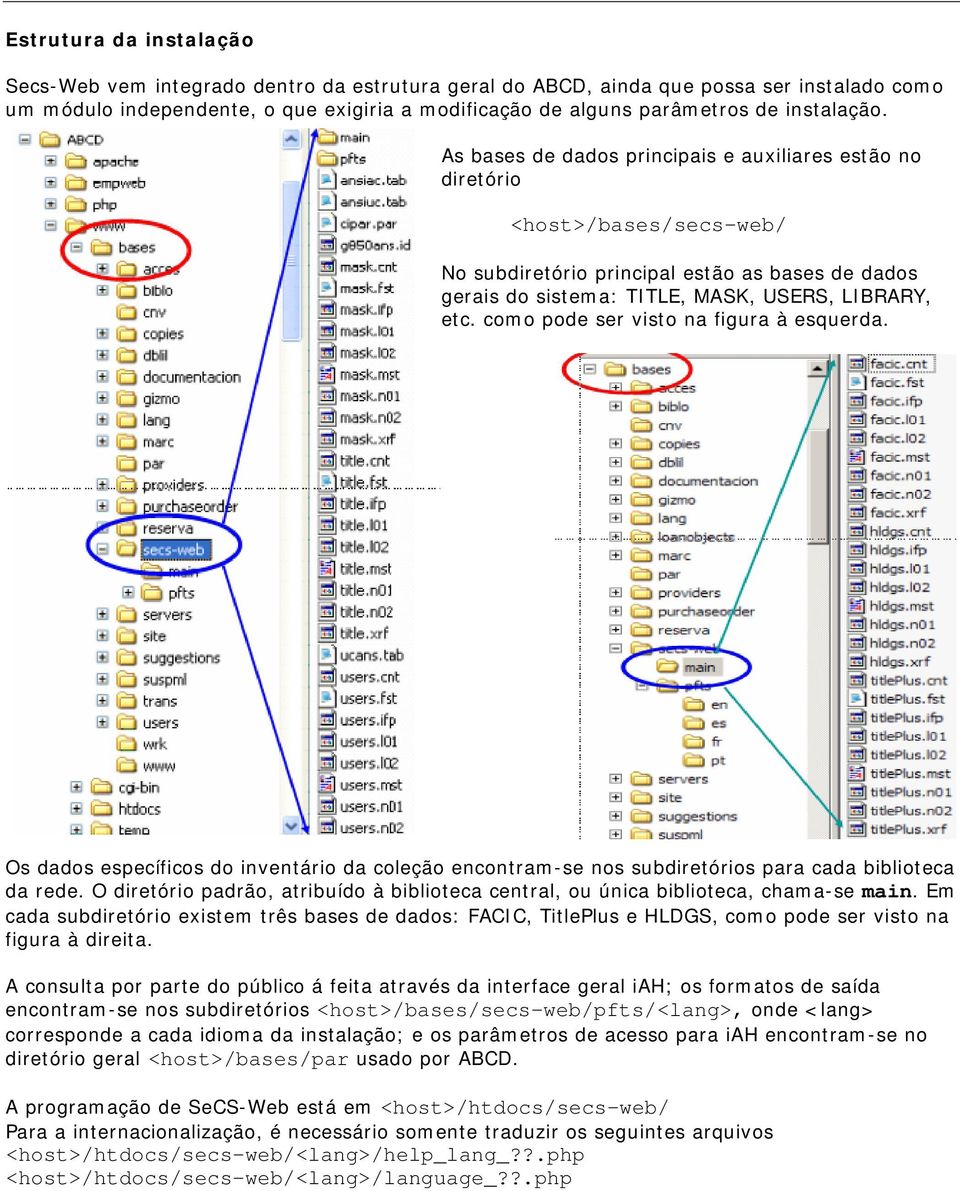 cm pde ser vist na figura à esquerda. Os dads específics d inventári da cleçã encntram-se ns subdiretóris para cada bibliteca da rede.