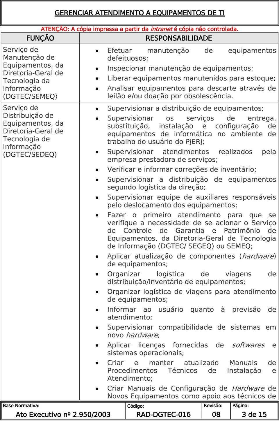 através de leilão e/ou doação por obsolescência.