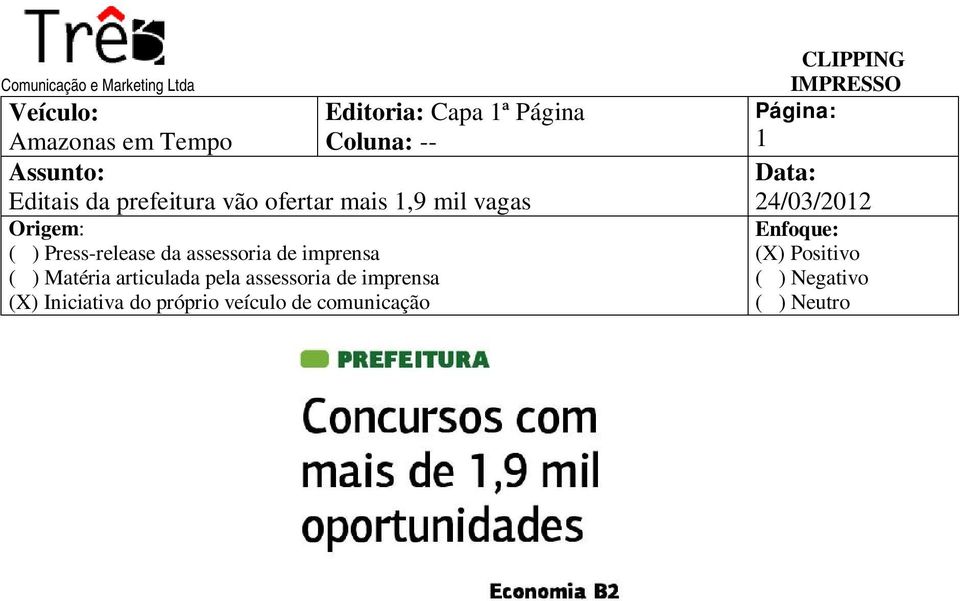 Editais da prefeitura