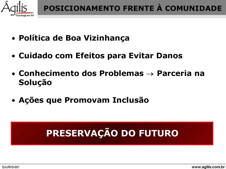 Danos Conhecimento dos Problemas Parceria na