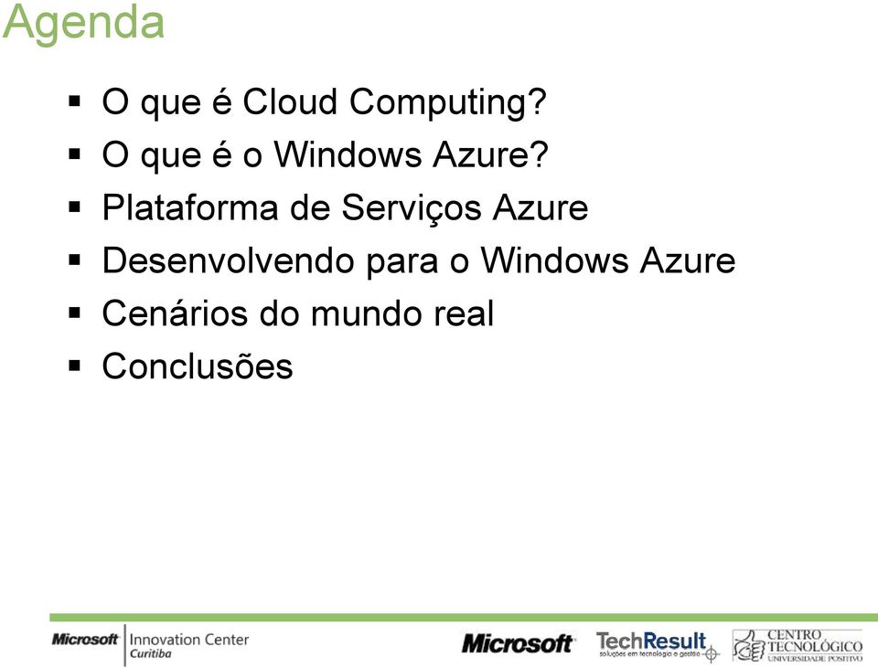 Plataforma de Serviços Azure