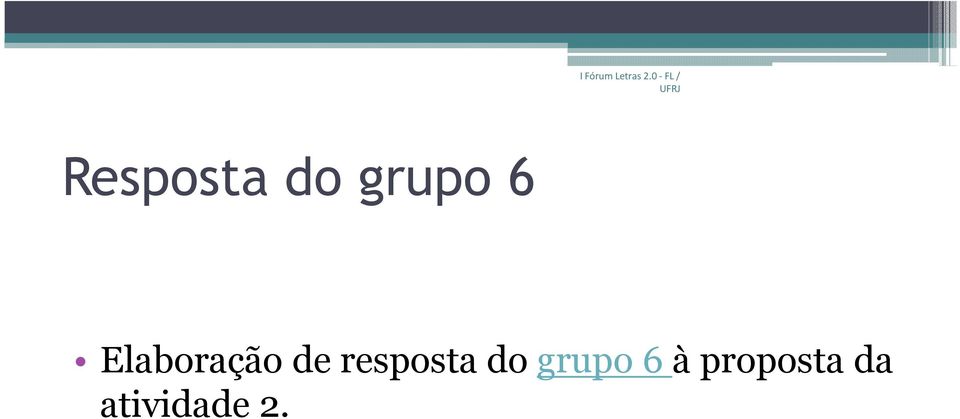 grupo 6 Elaboração de