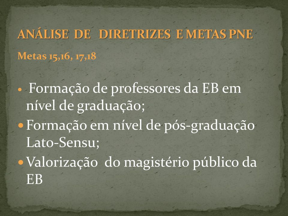 graduação; Formação em nível de