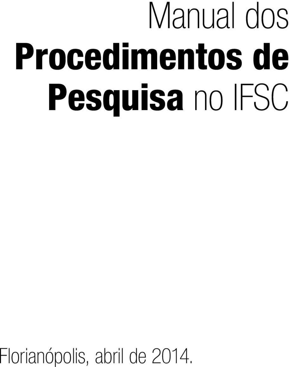 Pesquisa no IFSC