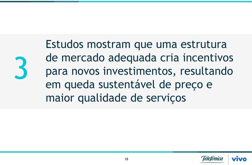 novos investimentos, resultando em queda