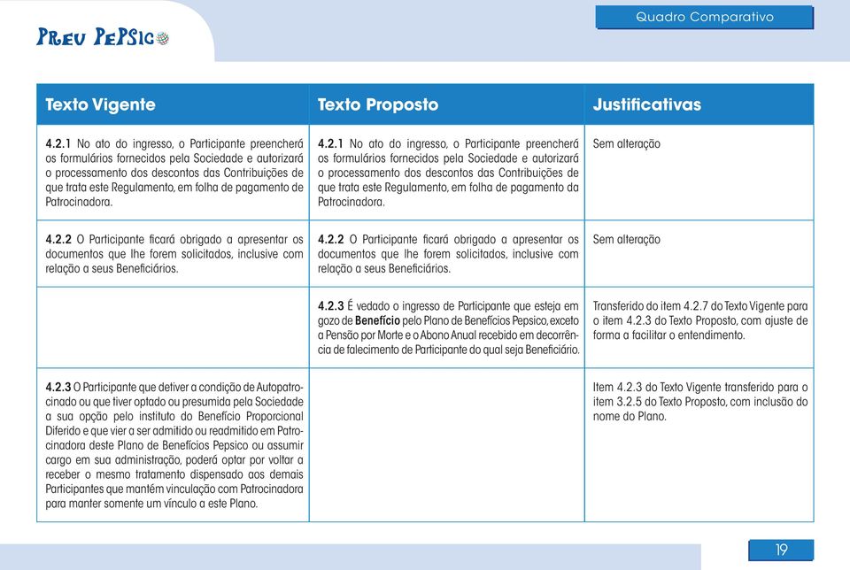 2 O Participante fi cará obrigado a apresentar os documentos que lhe forem solicitados, inclusive com relação a seus Benefi ciários. 4.2.2 O Participante fi cará obrigado a apresentar os documentos