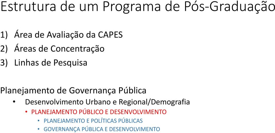 Pública Desenvolvimento Urbano e Regional/Demografia PLANEJAMENTO PÚBLICO E