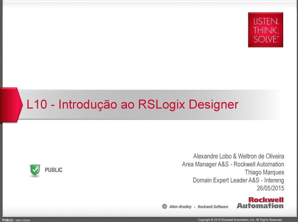 A&S - Rockwell Automation Thiago Marques Domain