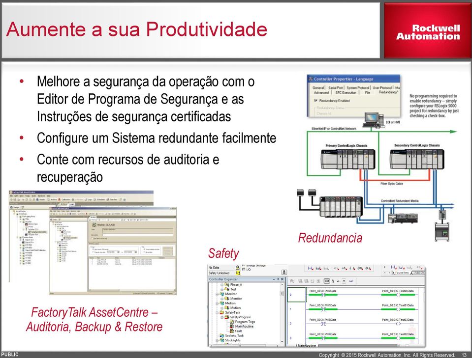 Configure um Sistema redundante facilmente Conte com recursos de auditoria