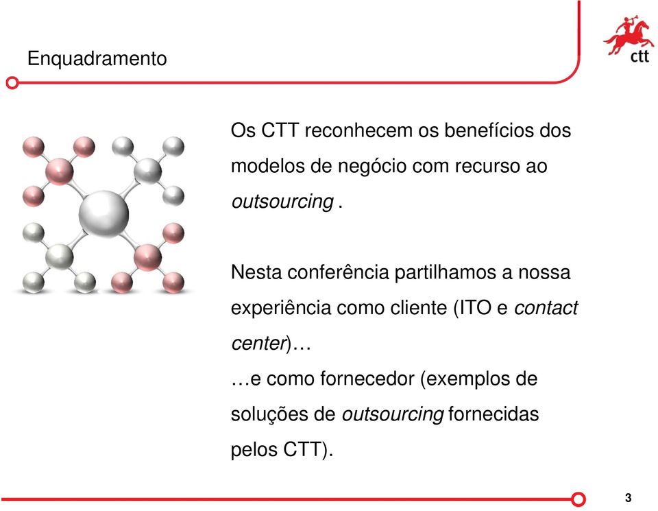 Nesta conferência partilhamos a nossa experiência como cliente