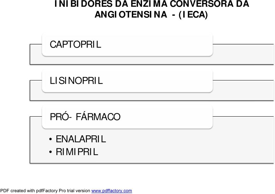 -(IECA) CAPTOPRIL