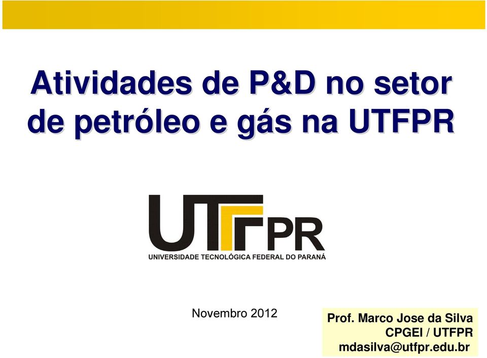 Novembro 2012 Prof.