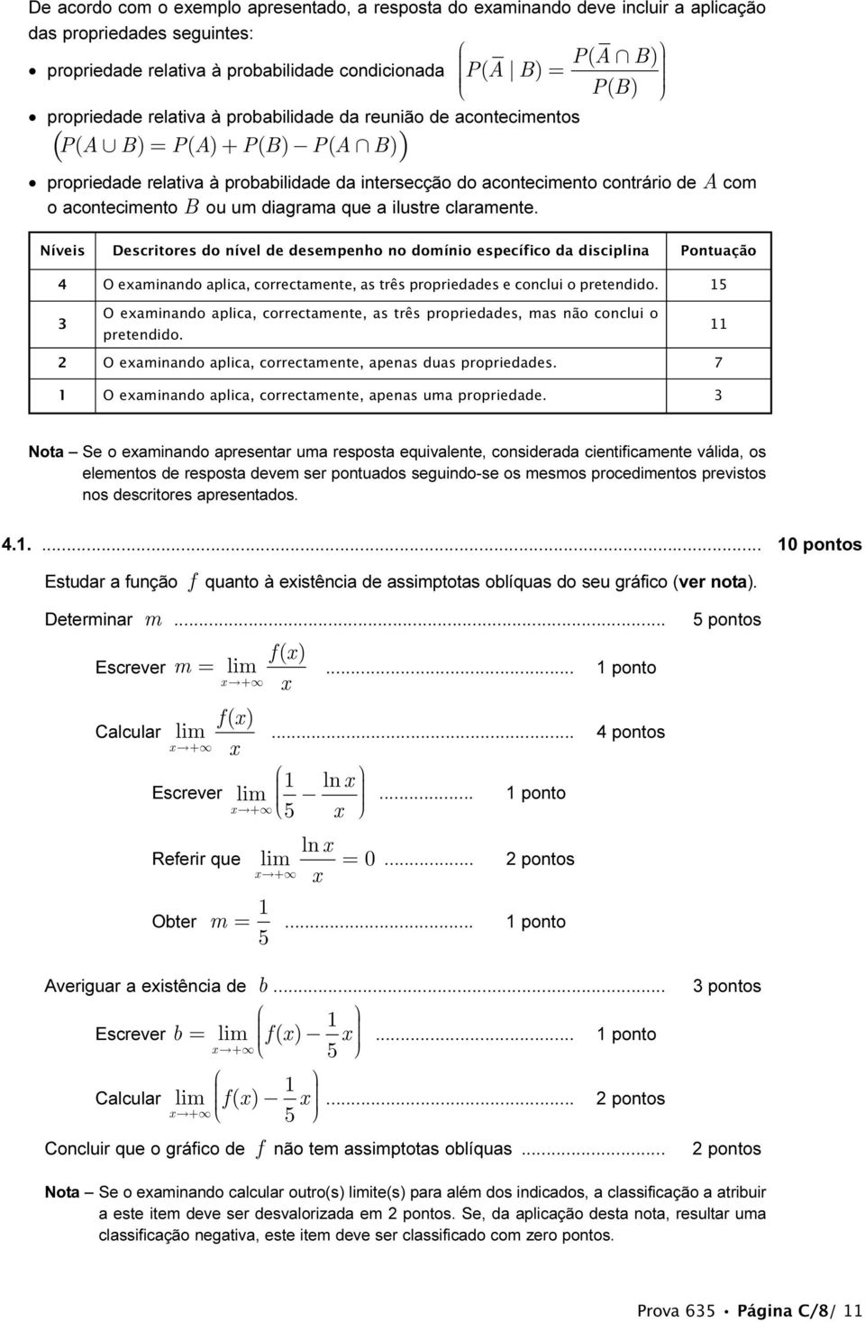 acontecimento B ou um diagrama que a ilustre claramente.