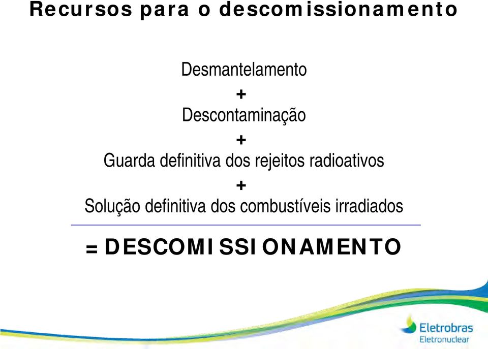 definitiva dos rejeitos radioativos + Solução