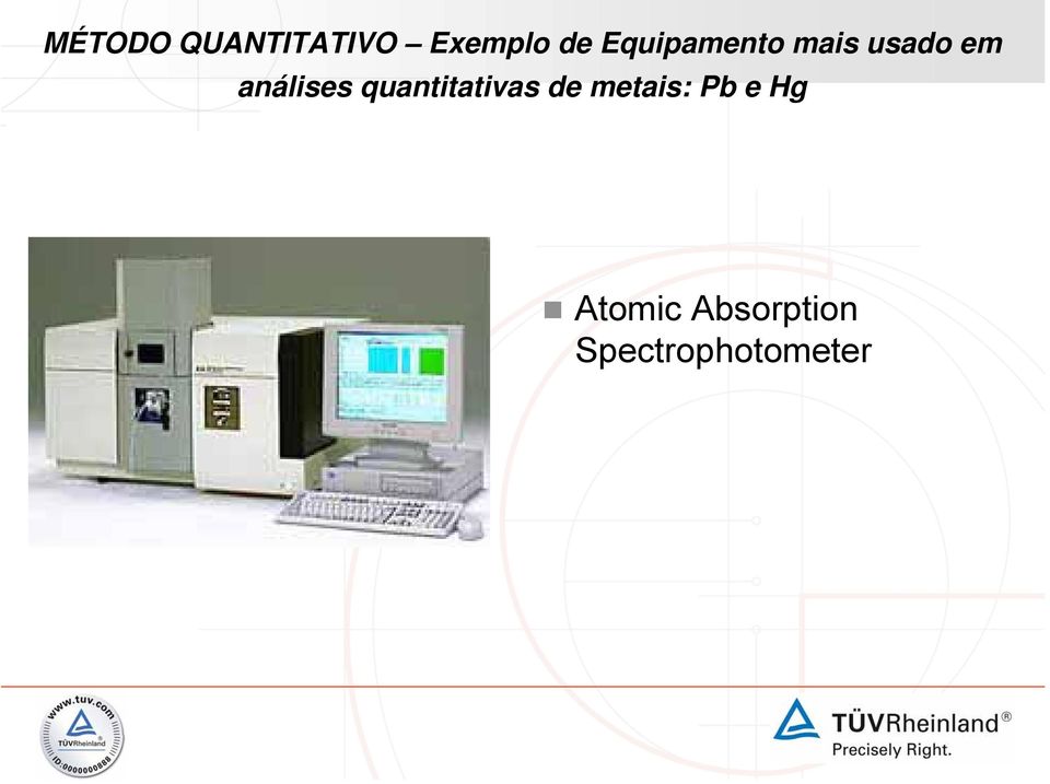 análises quantitativas de metais: