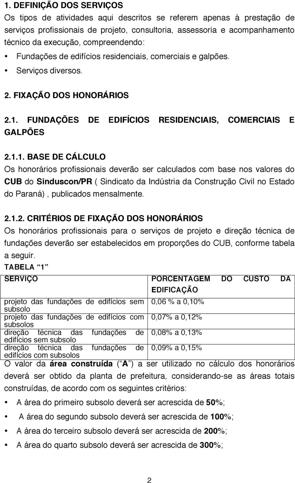 FUNDAÇÕES DE EDIFÍCIOS RESIDENCIAIS, COMERCIAIS E GALPÕES 2.1.