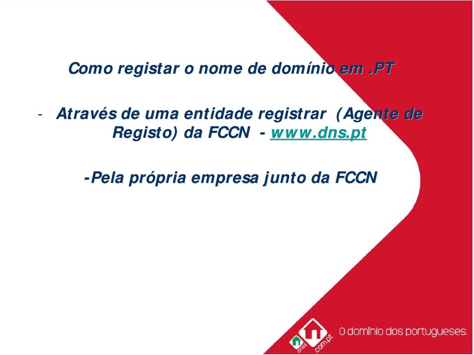 registrar (Agente de Registo) da FCCN -