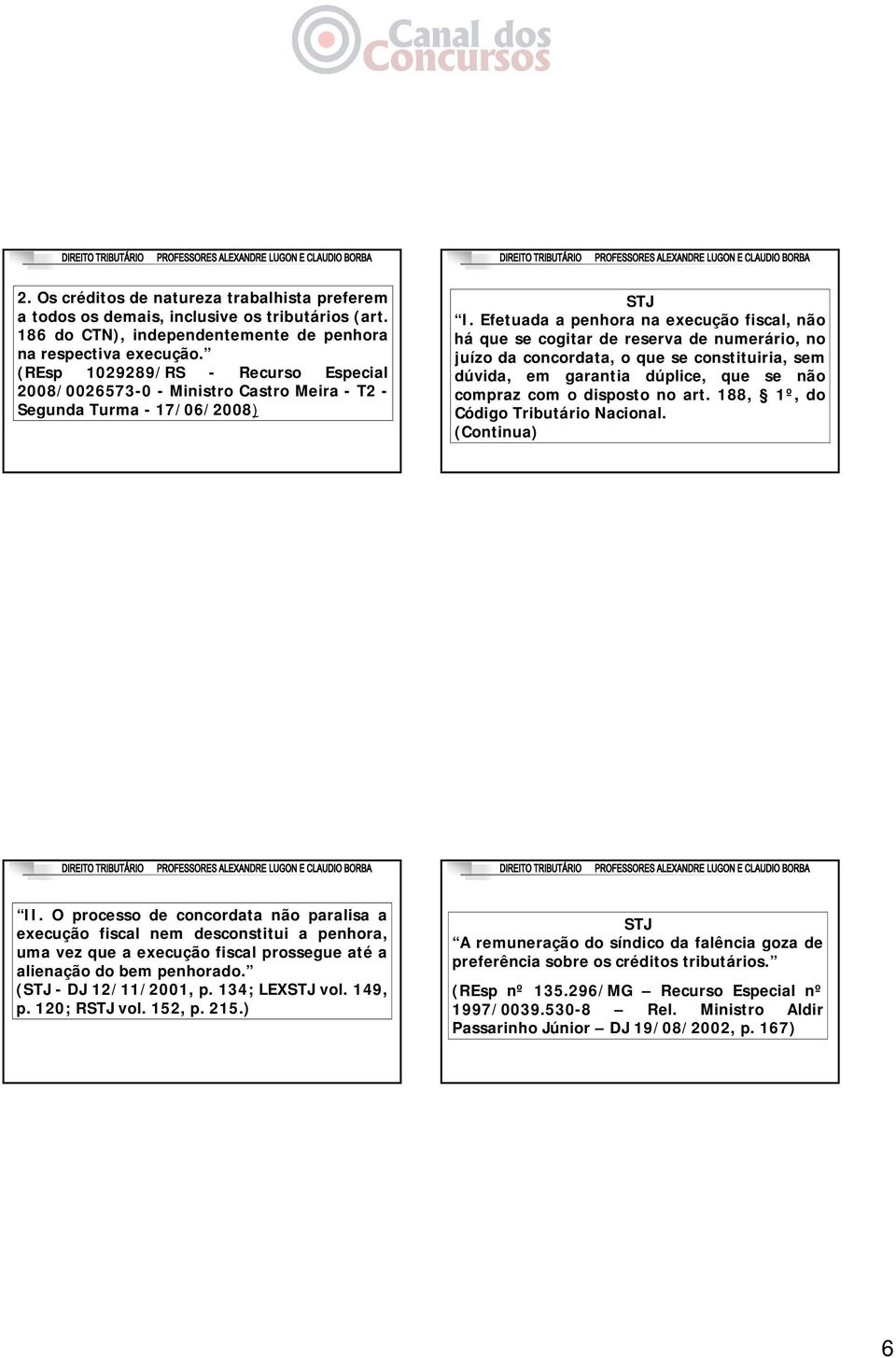 Efetuada a penhora na execução fiscal, não háquesecogitardereservadenumerário,no juízo da concordata, o que se constituiria, sem dúvida, em garantia dúplice, que se não comprazcomodispostonoart.