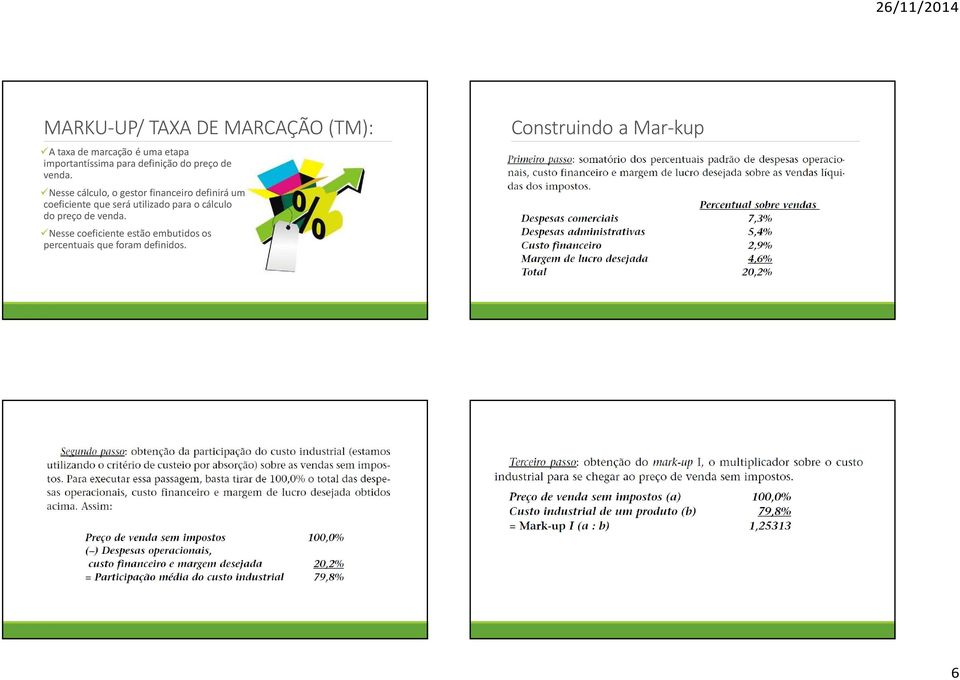 Nesse cálculo, o gestor financeiro definirá um coeficiente que será utilizado