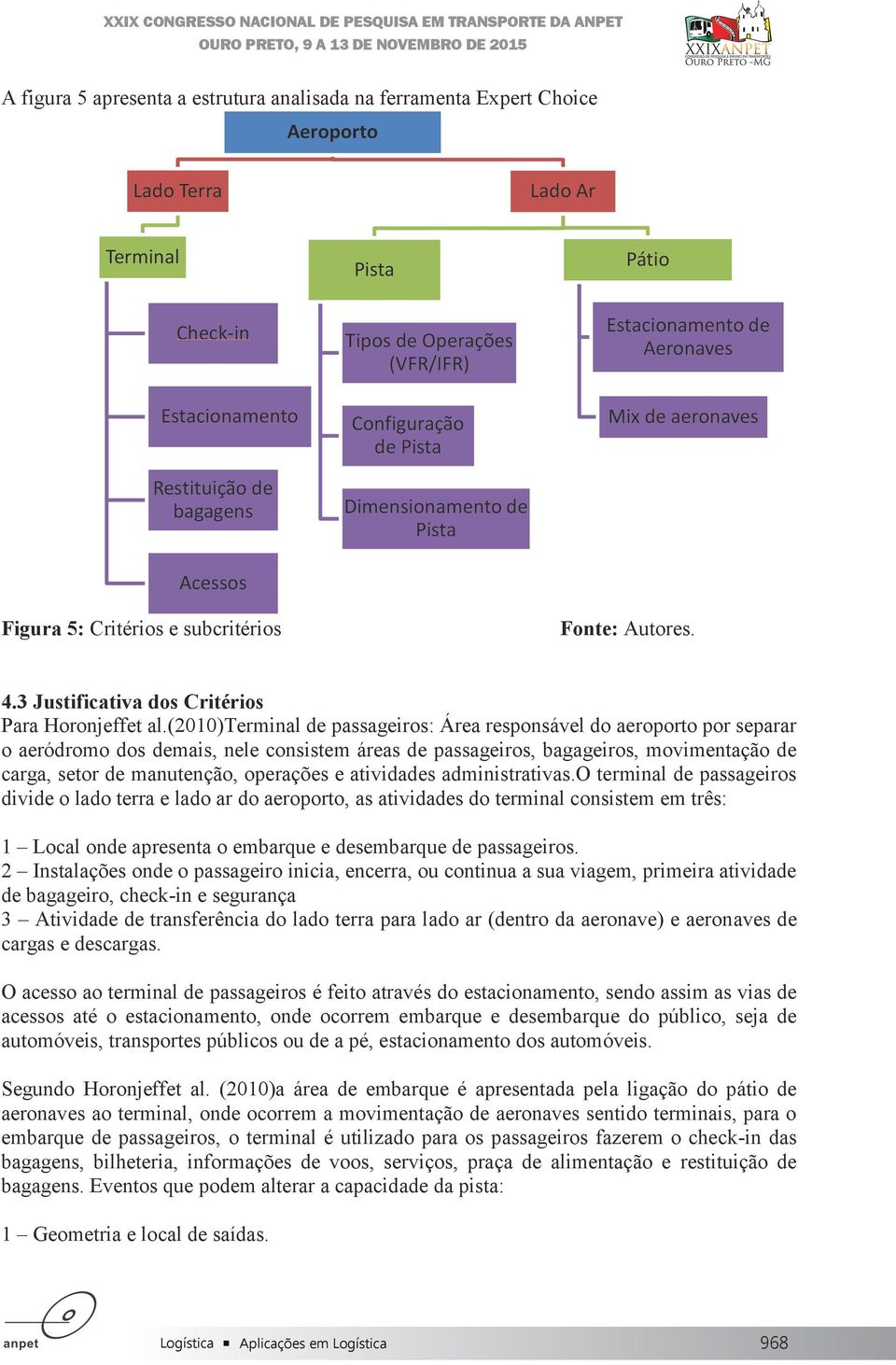 3 Justificativa dos Critérios Para Horonjeffet al.