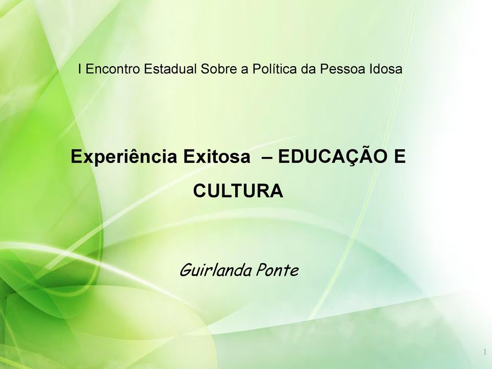 Experiência Exitosa