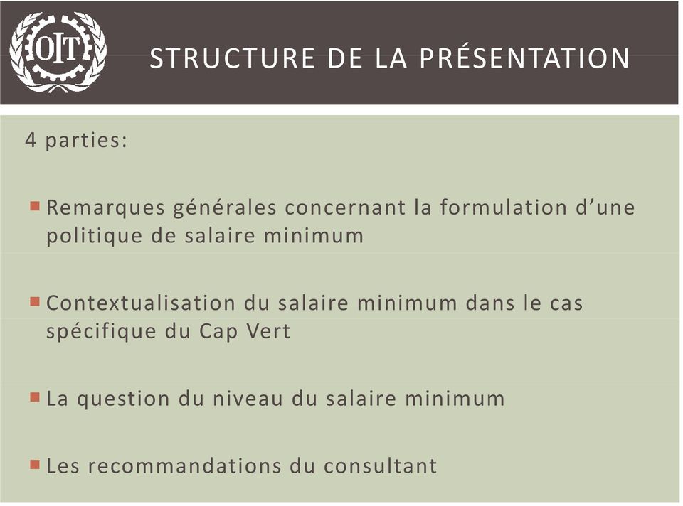 Contextualisation du salaire minimum dans le cas spécifique du Cap