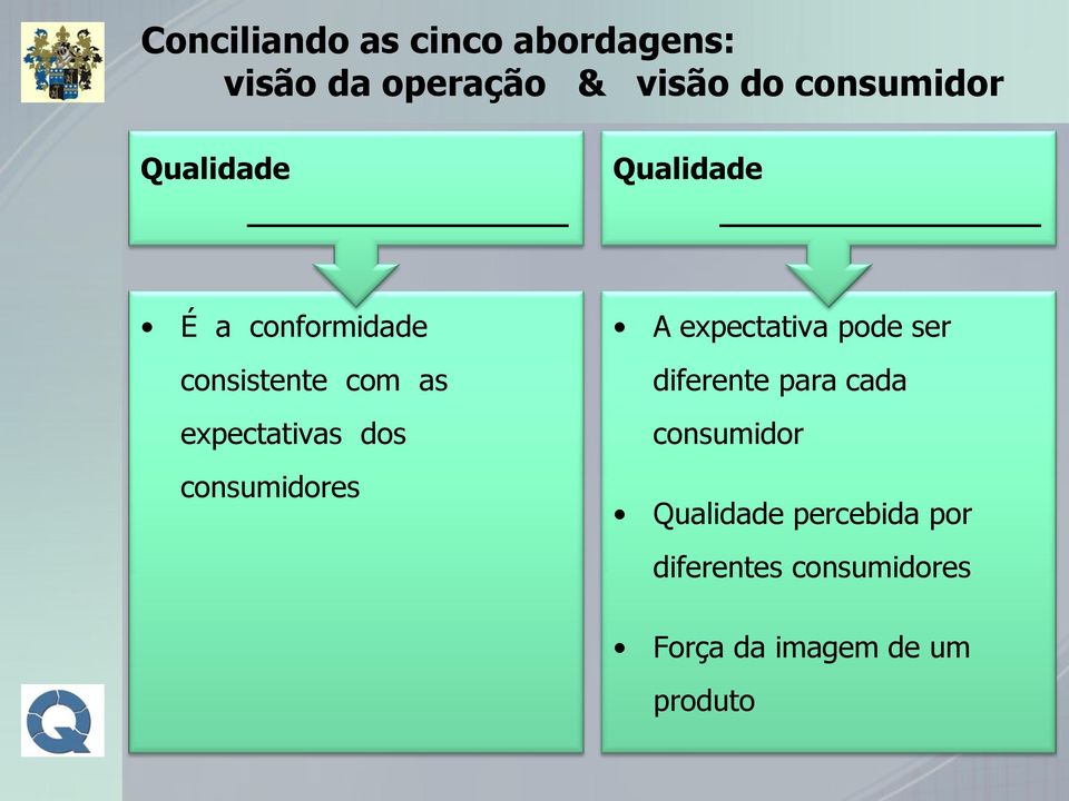 consumidores A expectativa pode ser diferente para cada consumidor