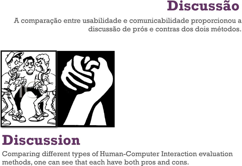 Discussion Comparing different types of Human-Computer