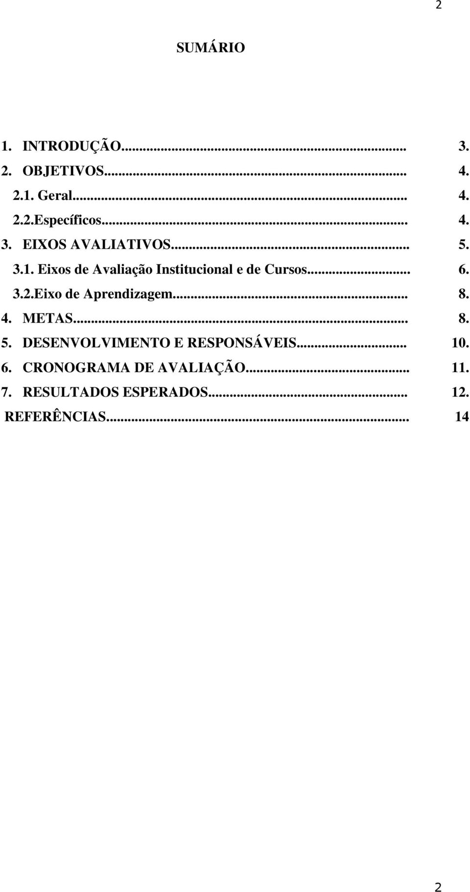 Eixo de Aprendizagem... 8. 4. METAS... 8. 5. DESENVOLVIMENTO E RESPONSÁVEIS... 10. 6.