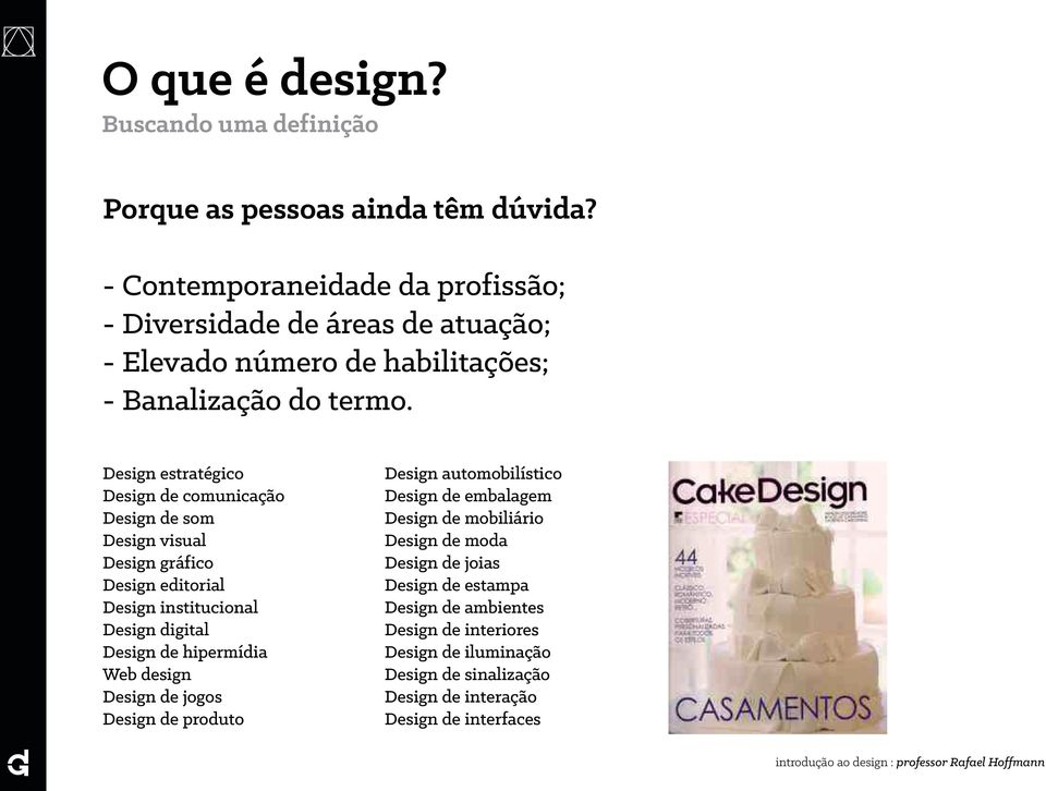 Design estratégico Design de comunicação Design de som Design visual Design gráfico Design editorial Design institucional Design digital Design de
