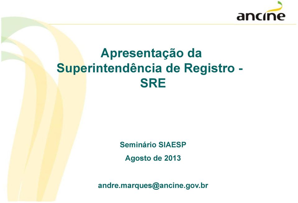 Registro - SRE Seminário