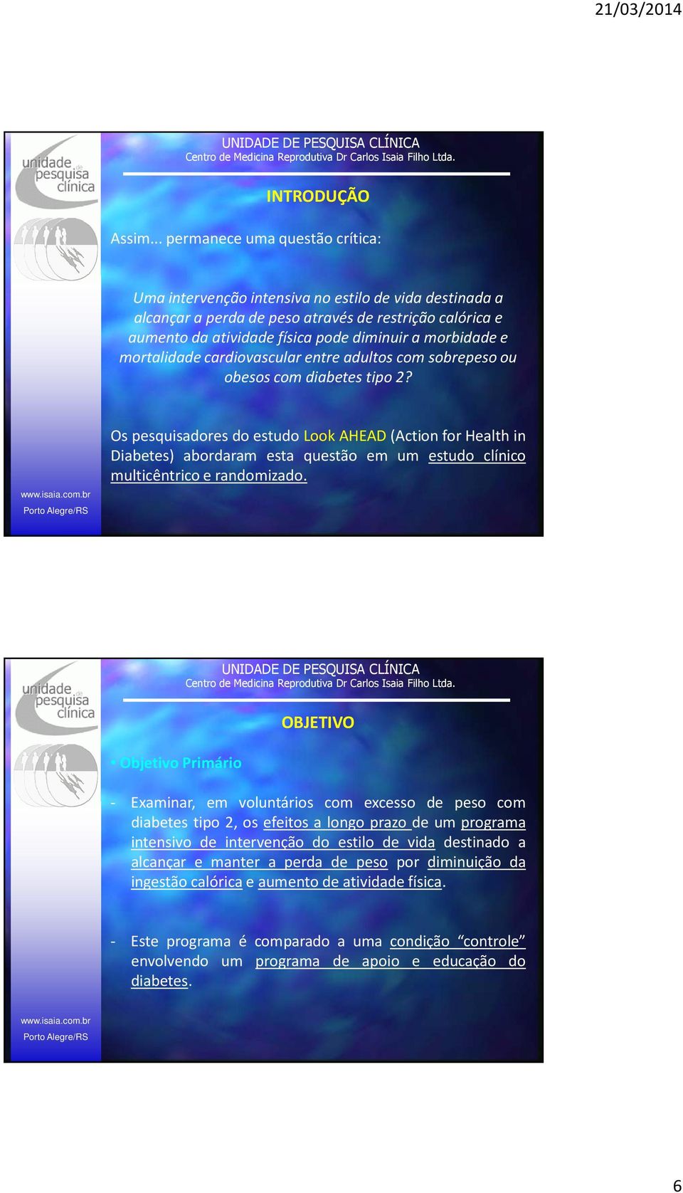 morbidade e mortalidade cardiovascular entre adultos com sobrepeso ou obesos com diabetes tipo 2?