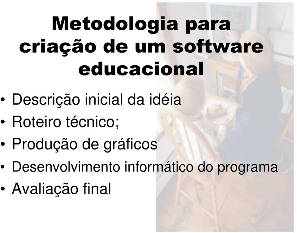 Roteiro técnico; Produção de gráficos