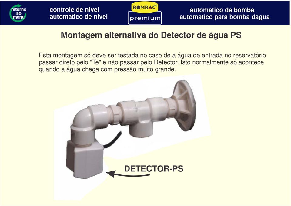 direto pelo "Te" e não passar pelo Detector.