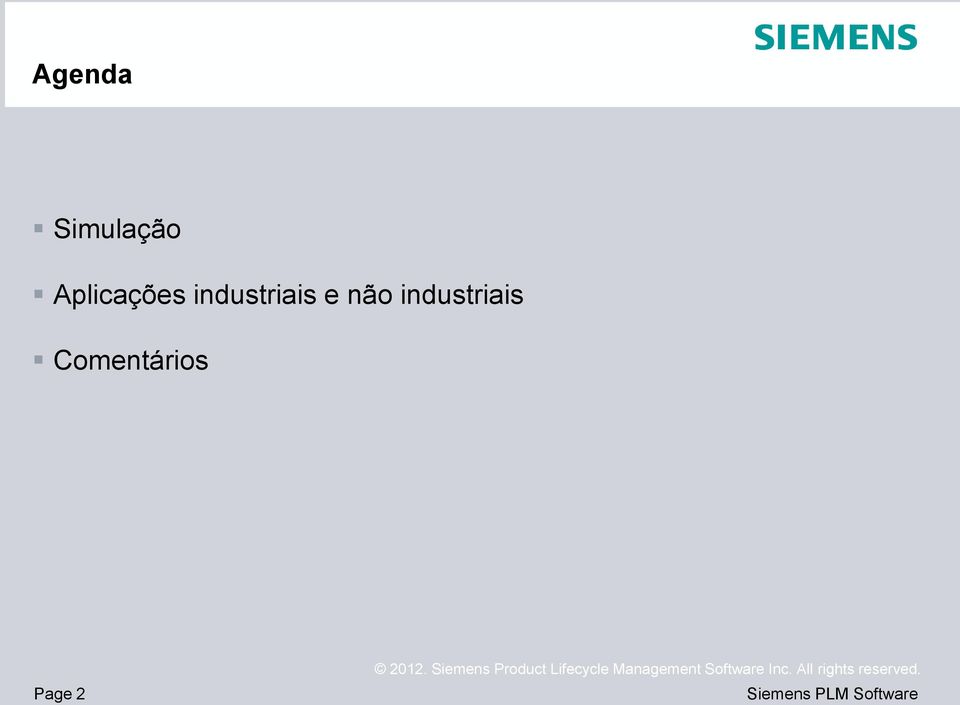 industriais e não