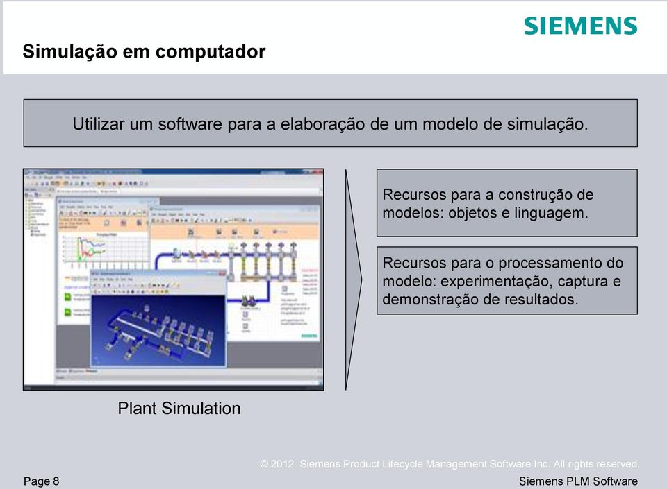 Recursos para a construção de modelos: objetos e linguagem.