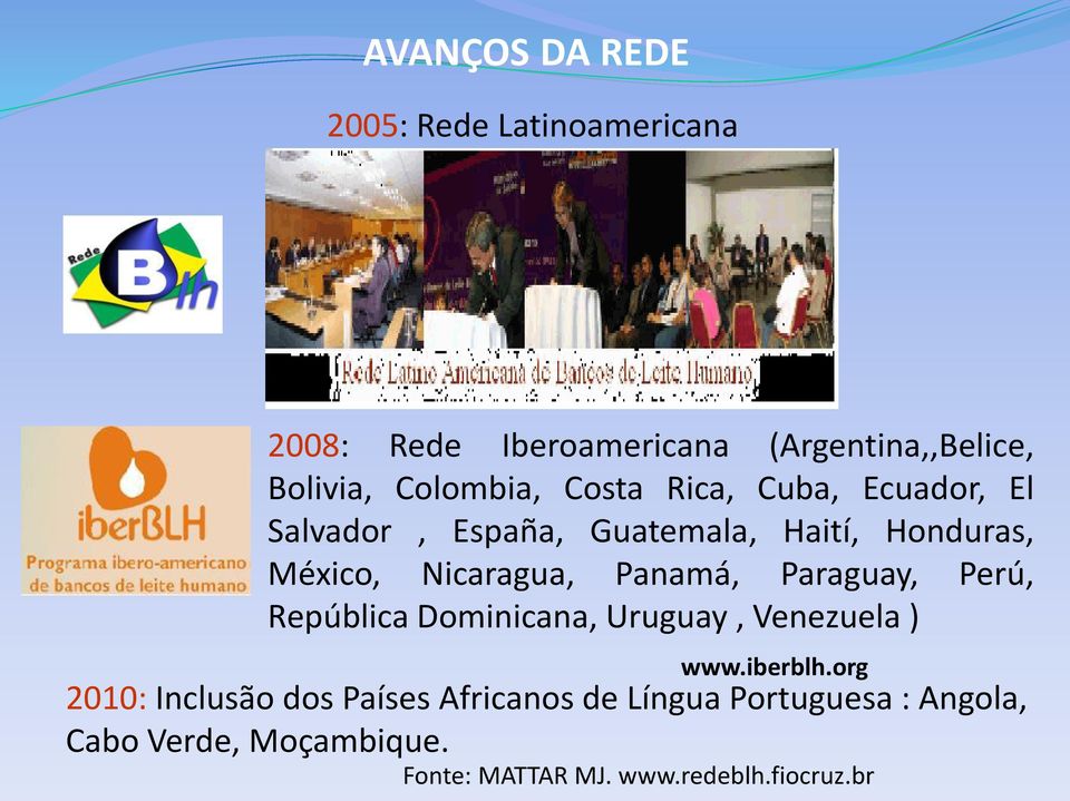 Panamá, Paraguay, Perú, República Dominicana, Uruguay, Venezuela ) www.iberblh.