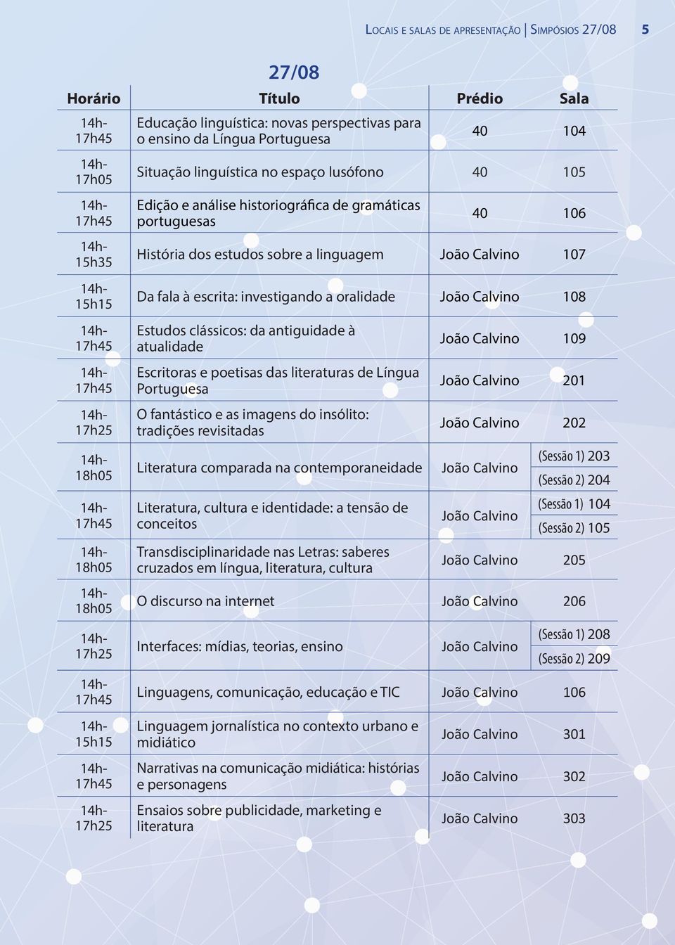 Estudos clássicos: da antiguidade à atualidade Escritoras e poetisas das literaturas de Língua Portuguesa O fantástico e as imagens do insólito: tradições revisitadas Literatura comparada na