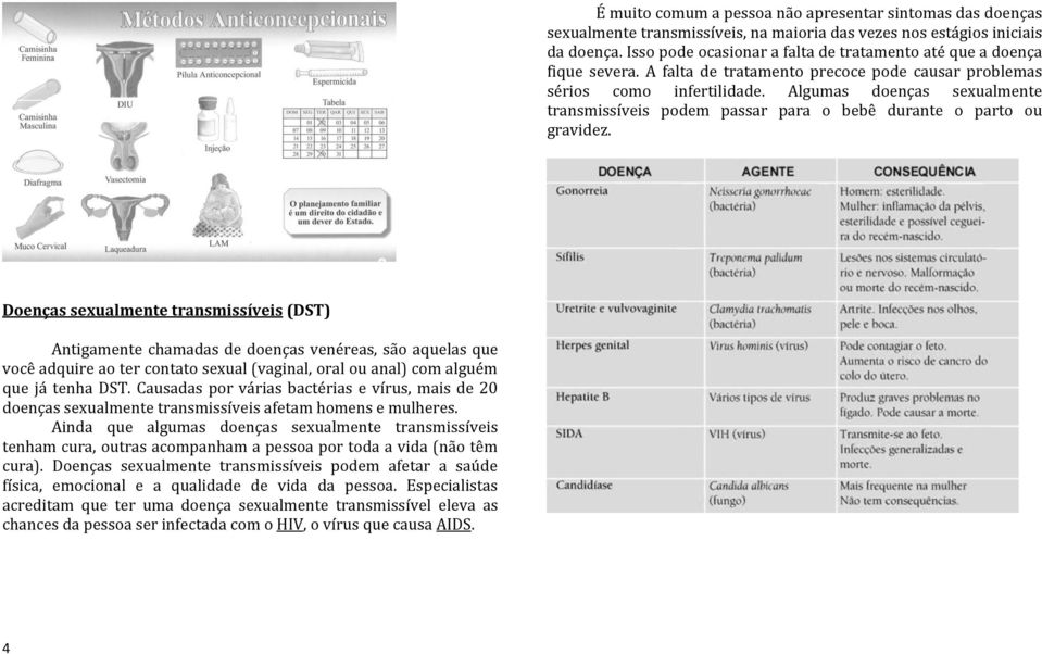 Algumas doenças sexualmente transmissíveis podem passar para o bebê durante o parto ou gravidez.