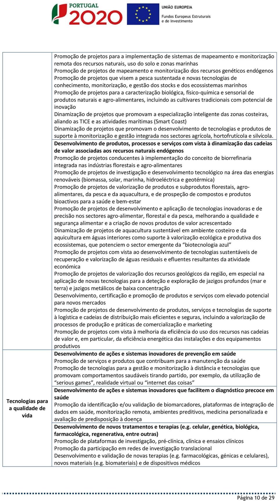 ecossistemas marinhos Promoção de projetos para a caracterização biológica, físico-química e sensorial de produtos naturais e agro-alimentares, incluindo as cultivares tradicionais com potencial de